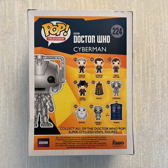 Doctor Who Funko POP! TV Cyberman Vinyl Figure #224 New NIB - Picture 3 of 6